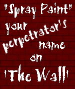 Spray Paint A Name On The Wall